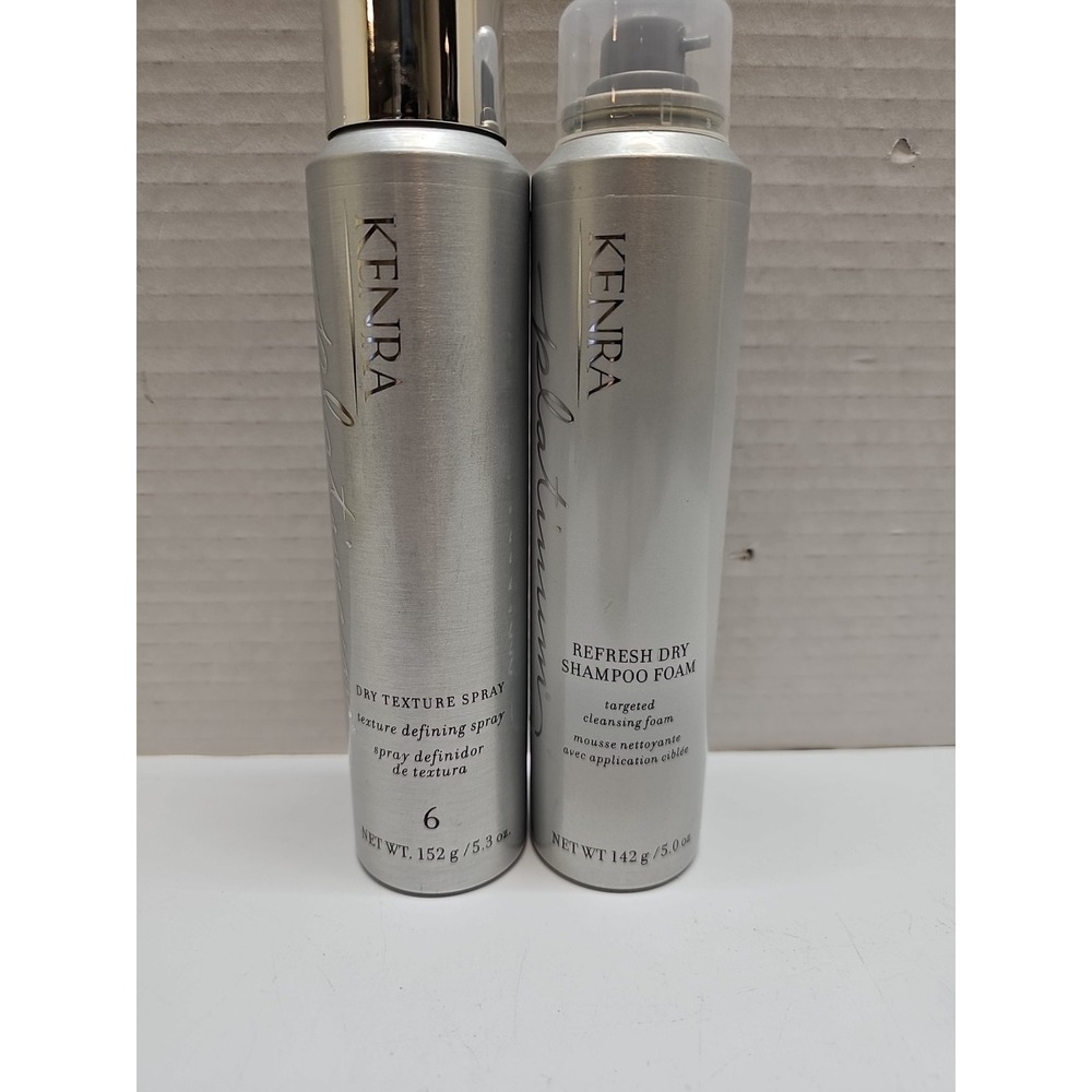 Kenra Platinum Dry Texture Spray & Dry Shampoo Foam - SET